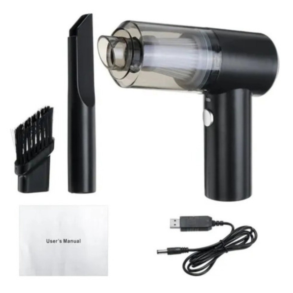 Mini Aspirador Automotivo Portátil Recarregável Premium Bivolt AJ-S17